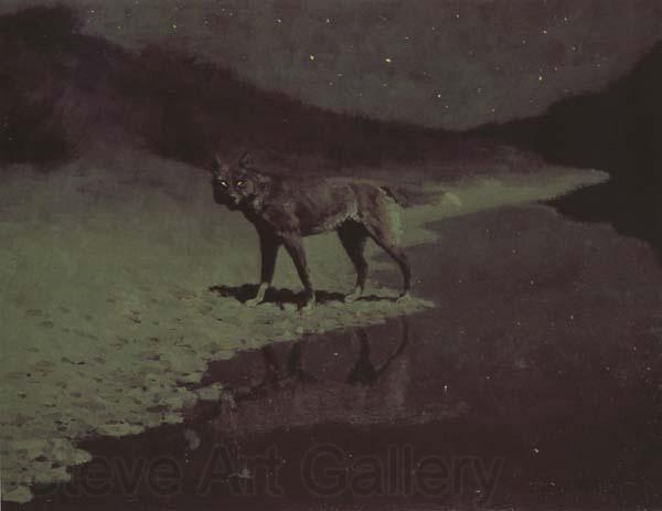 Frederic Remington Moon-light,wolf (mk43)